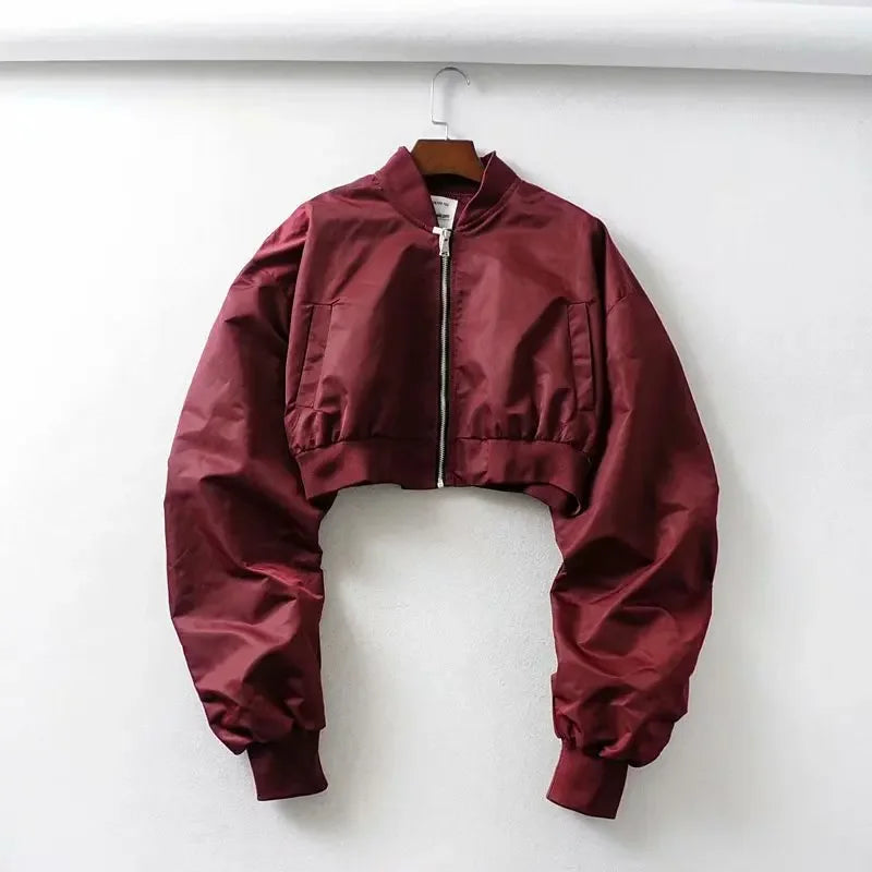 Cropped Flight Jacket