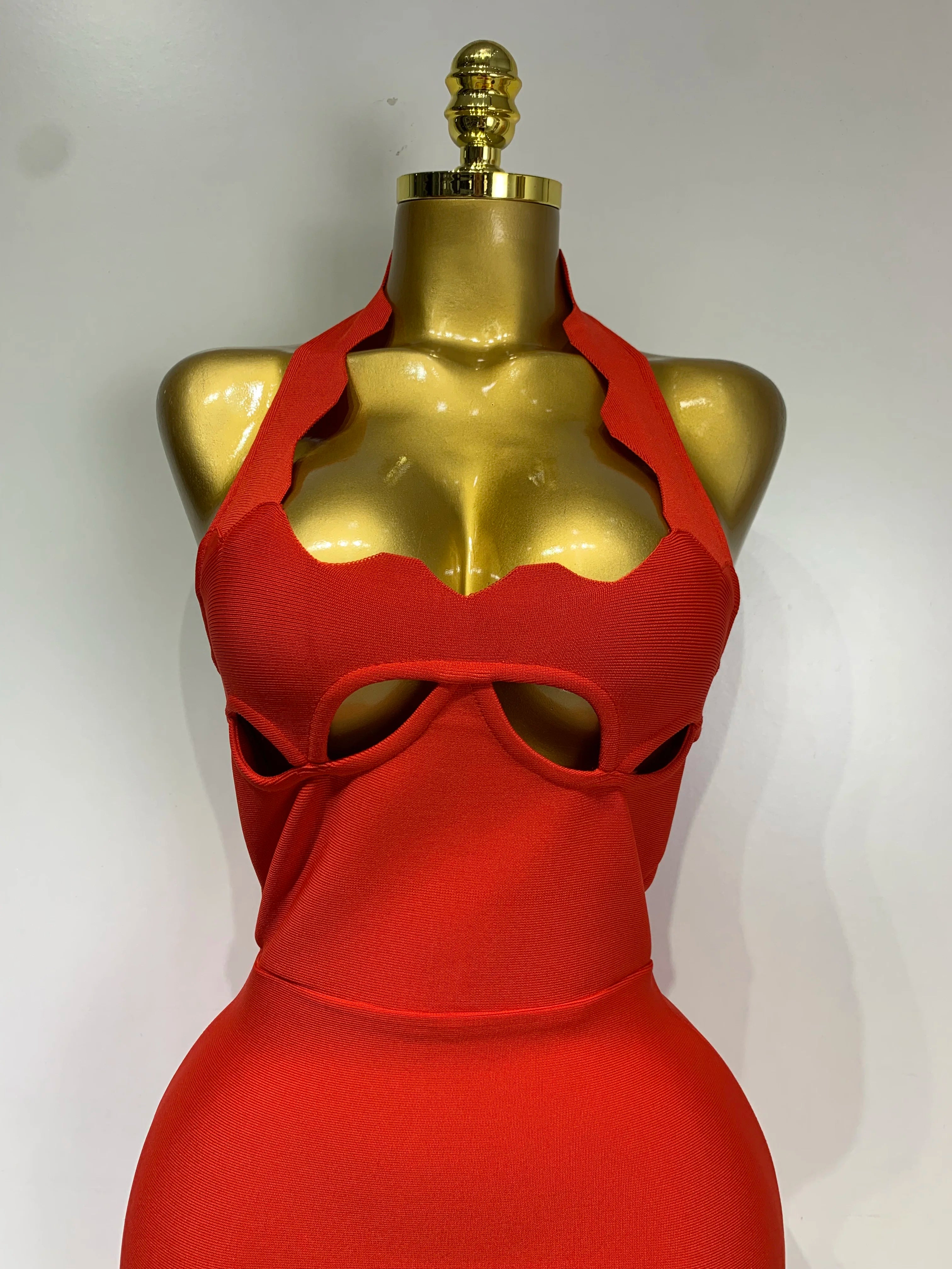 Halter Neck Bandage Dress