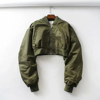 Cropped Flight Jacket