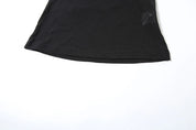 Black Sheer Mesh Frilly Tank
