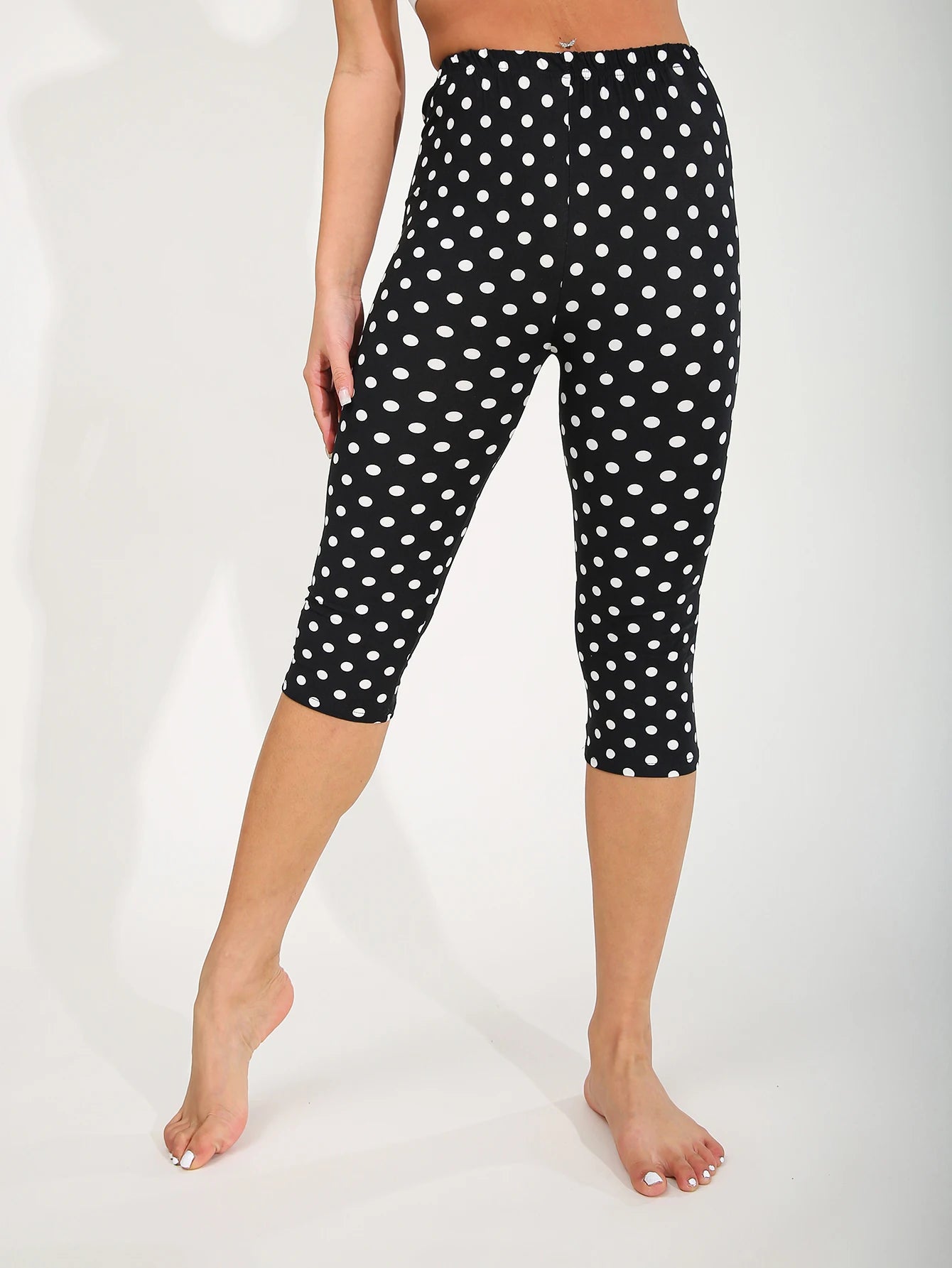 Polka Dot Capri Leggings