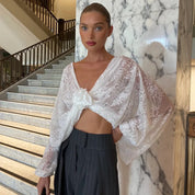 Lace Wrap Top