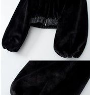 Hooded Faux Fur Jacket