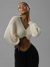 Frappe Knit Crop Sweater