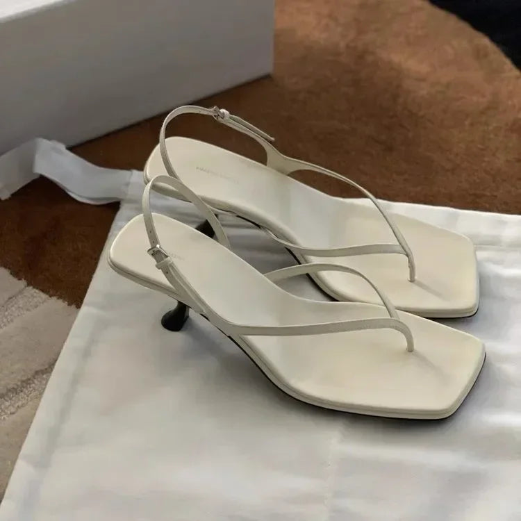 Retro Square Toe Sandals