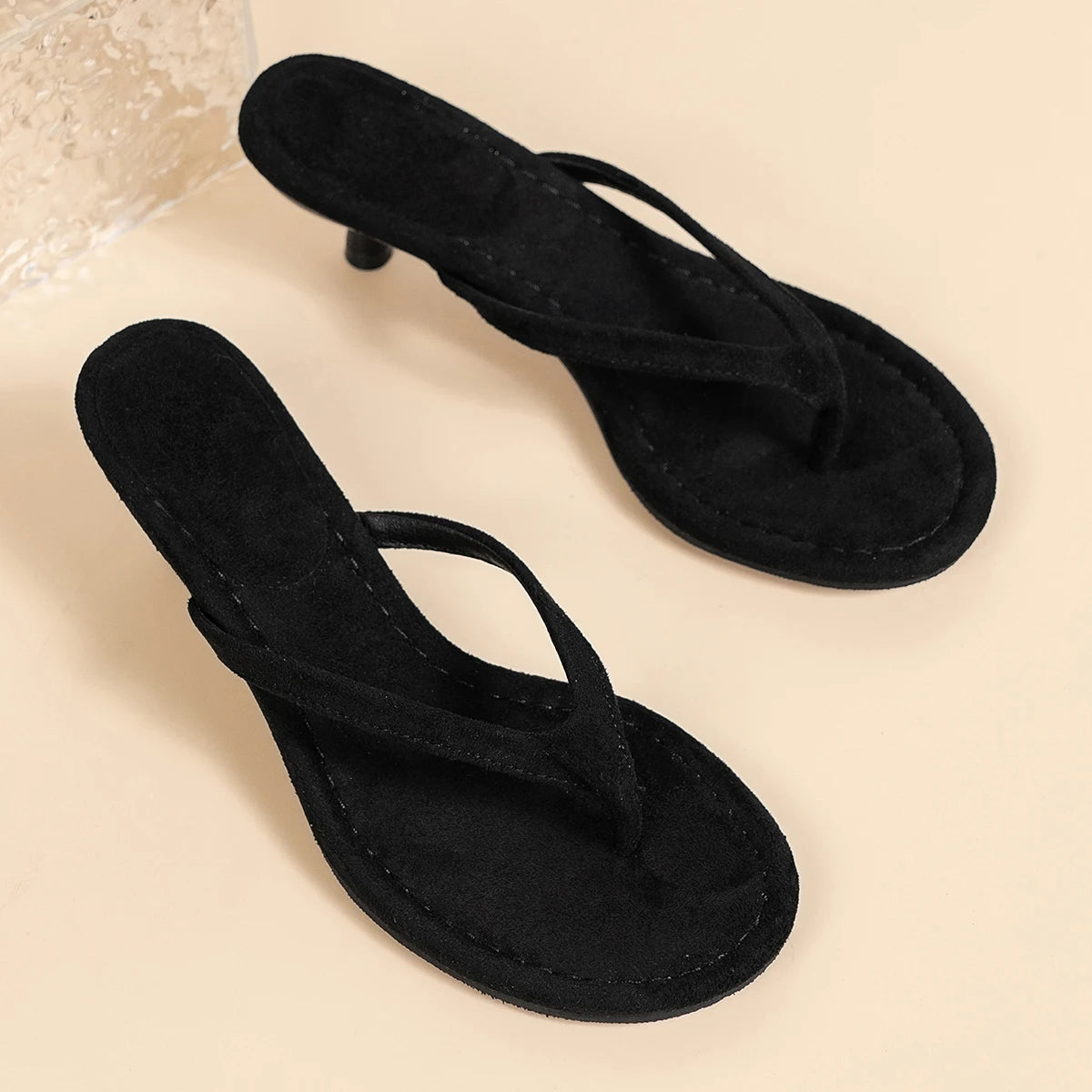Suede Thong Sandals