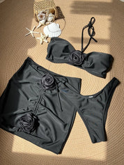 3D Floral Bikini Set