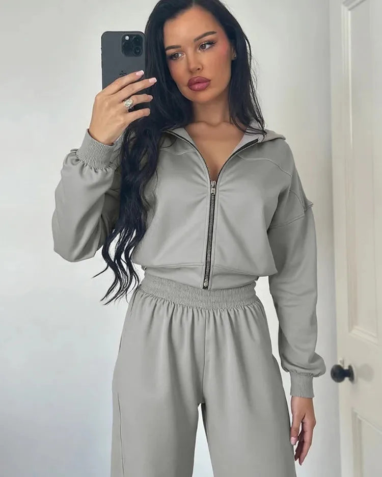 Sporty Tracksuit Set