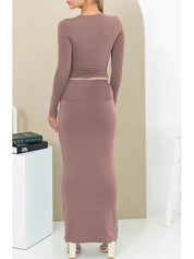 2 Piece Maxi Skirt Set