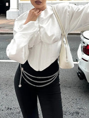 Angel Ruched Corset Top