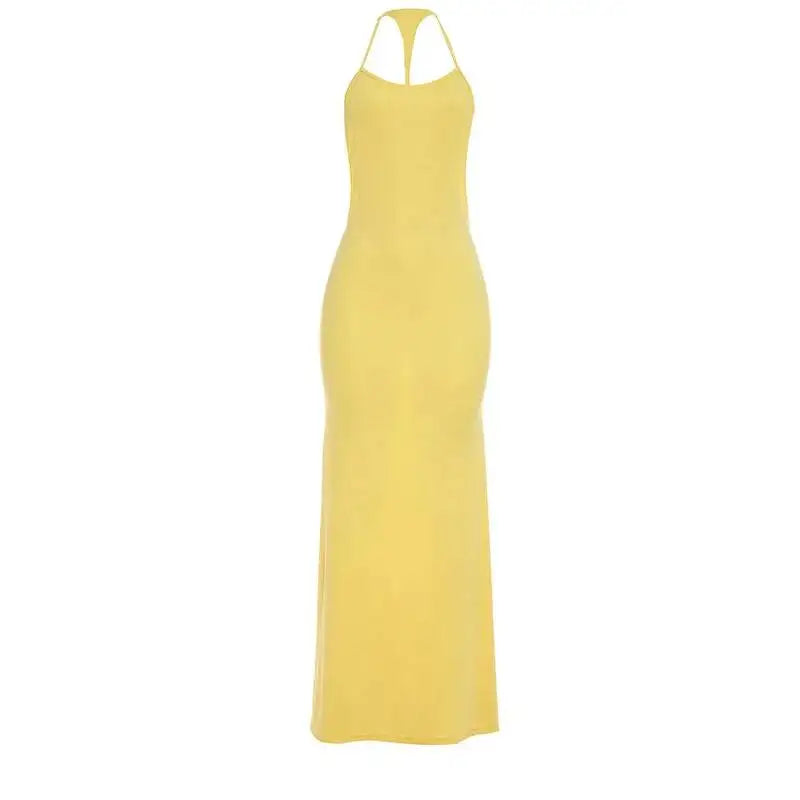 Santorini Backless Maxi Dress