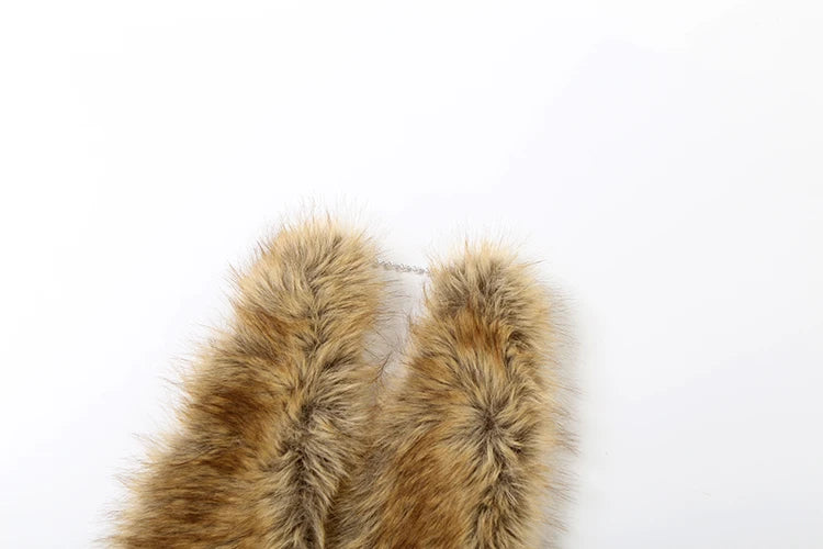 Fluffy Halter Crop Top