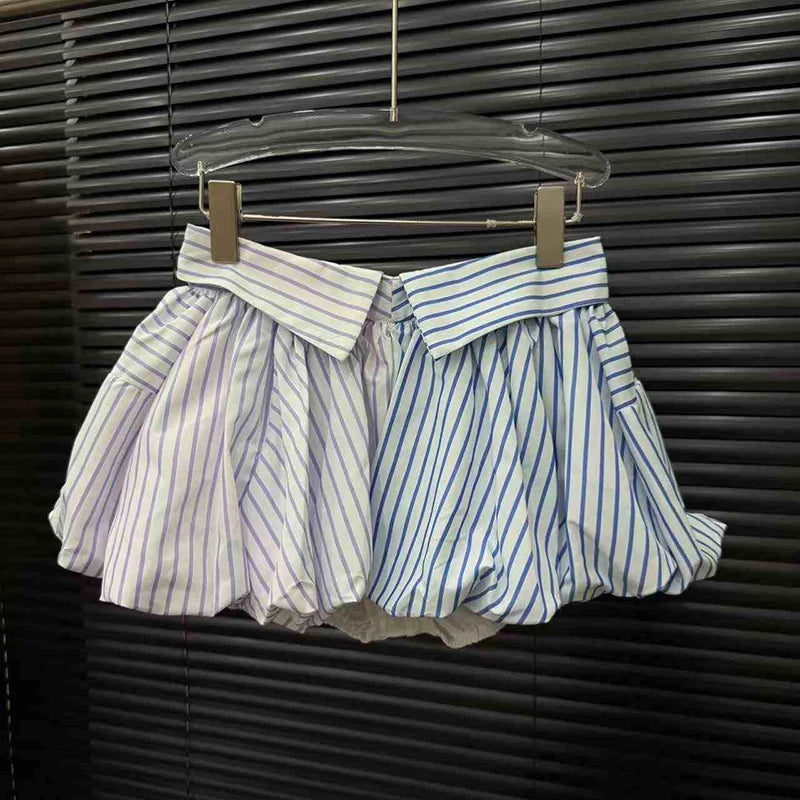 Striped Flare Skirt