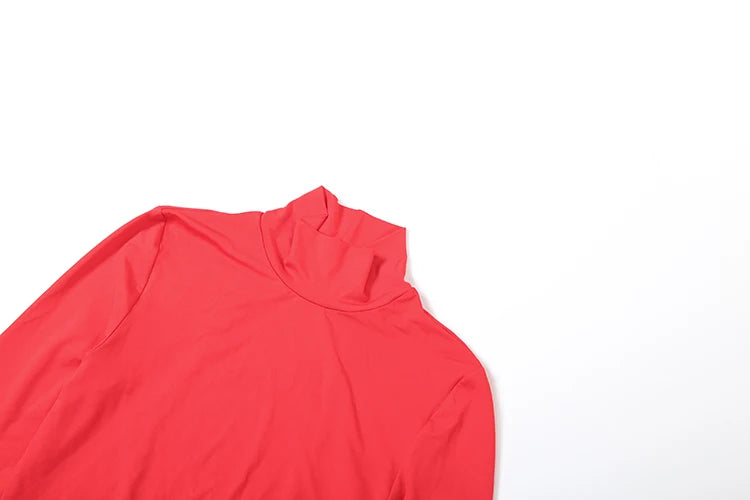 Red Ruched Backless Maxi Dress