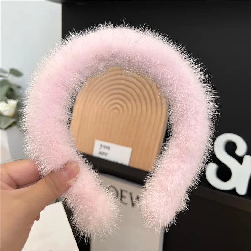 Luxury Mink Fur Headband