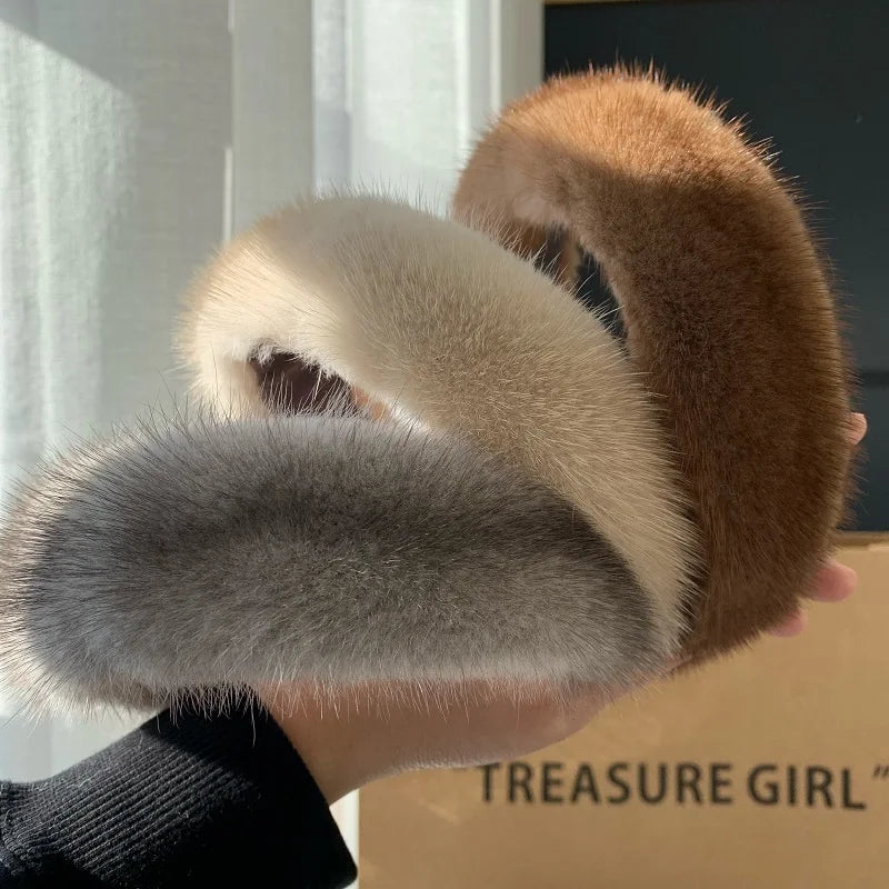 Luxury Mink Fur Headband