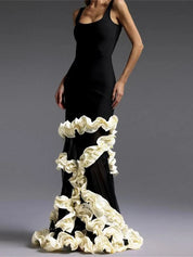 Contrast Mermaid Dress