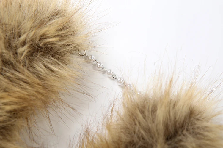 Fluffy Halter Crop Top