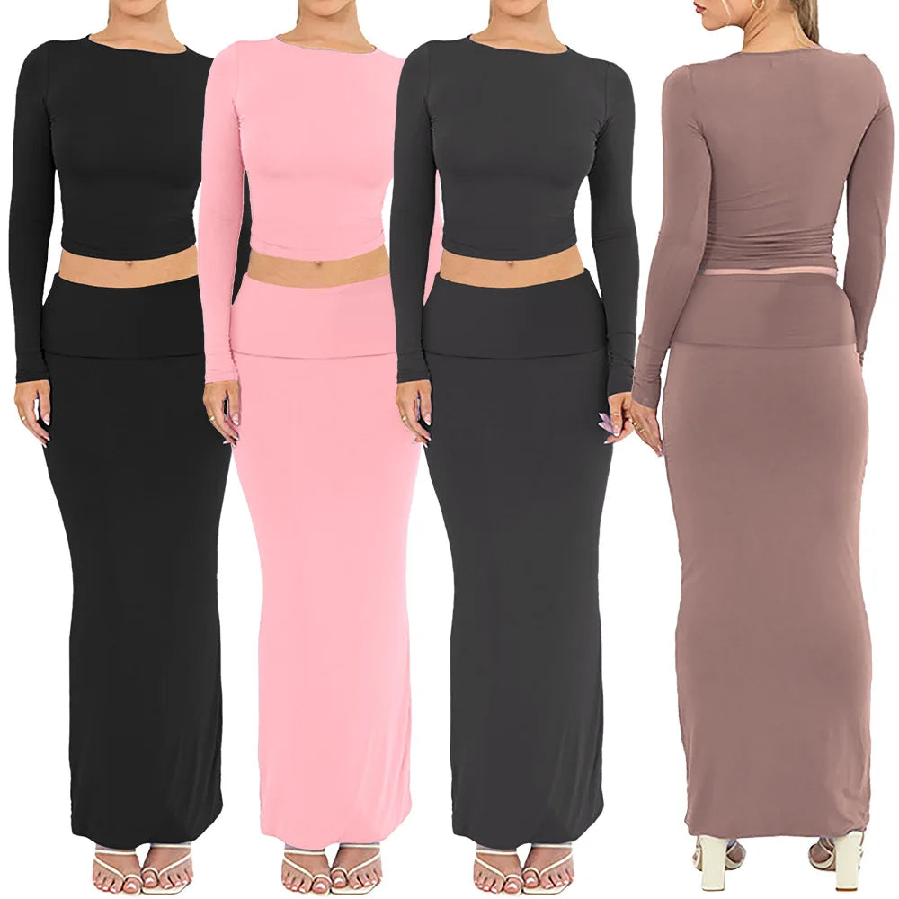2 Piece Maxi Skirt Set