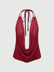Cow Neck Halter top