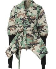 Camo Puffer Coat