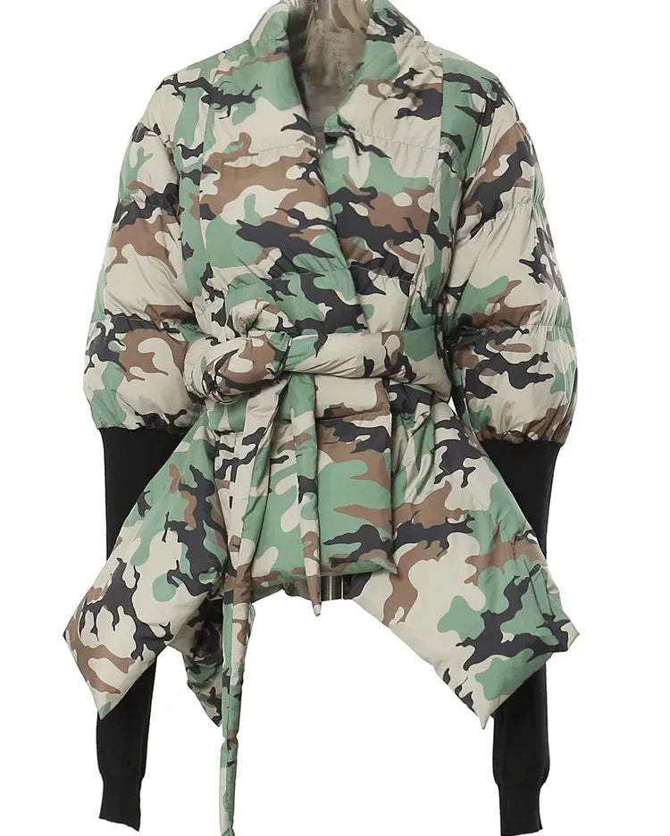 Camo Puffer Coat