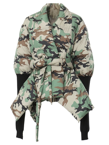 Camo Puffer Coat