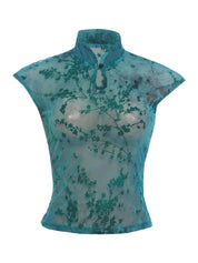 Blossom Mesh Top