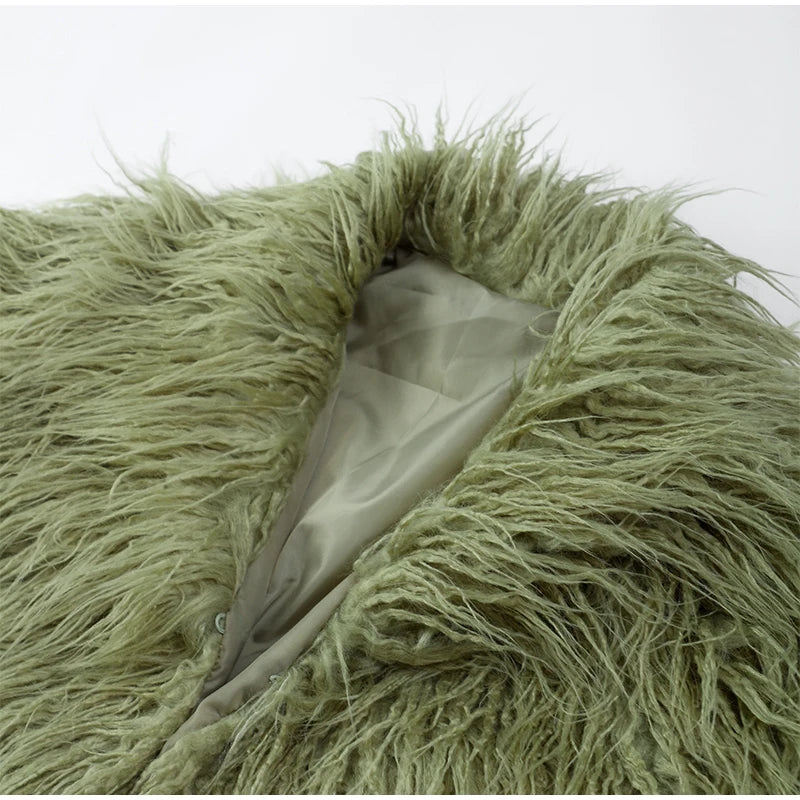 Fluffy Faux Fur Coat