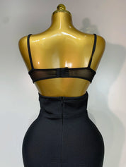 Black Bandage Maxi Dress