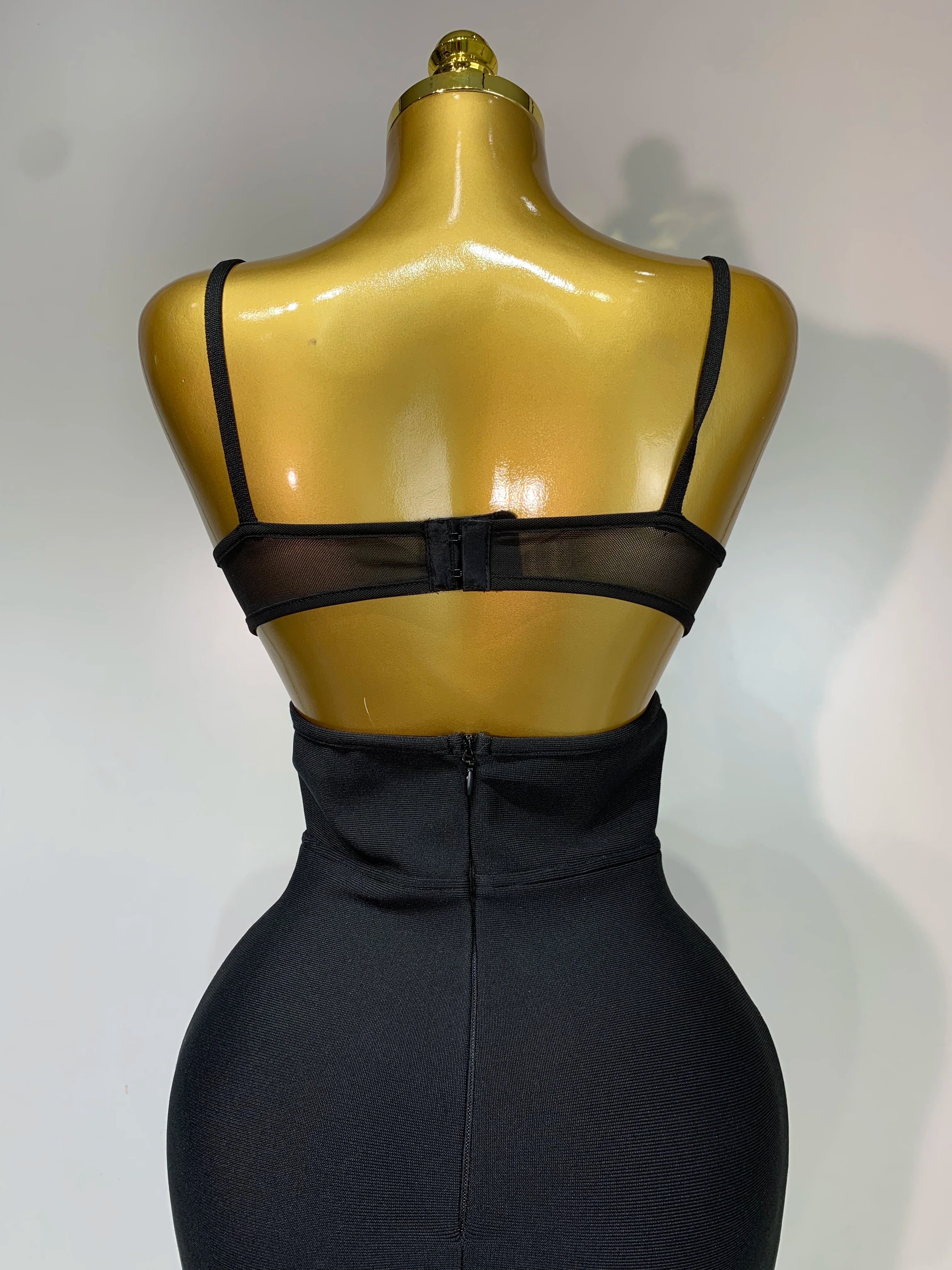 Black Bandage Maxi Dress
