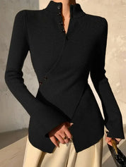 Knitted Wrap Sweater