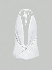 Cow Neck Halter top