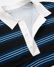 Navy Stripe Rugby Top