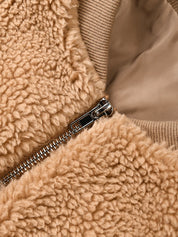 Caramel Cropped Cargo Jacket
