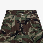 Vintage Camouflage Wide Leg Pants