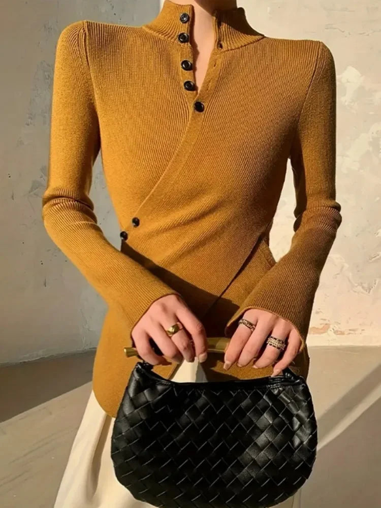 Knitted Wrap Sweater