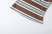 Vintage Striped Skirt Set
