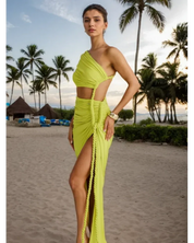 Los Ropes Ruched Maxi Dress