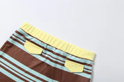 Vintage Striped Skirt Set
