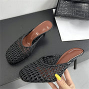Weave Slip In Mules