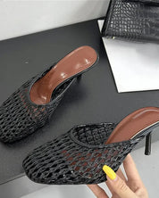 Weave Slip In Mules