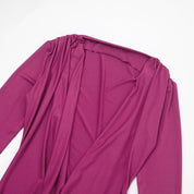 Rosy Deep V Mini Dress