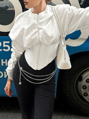 Angel Ruched Corset Top