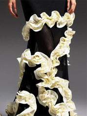 Contrast Mermaid Dress