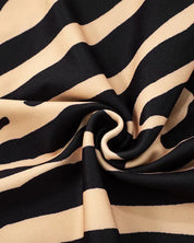 Zebra Striped Tube Dress