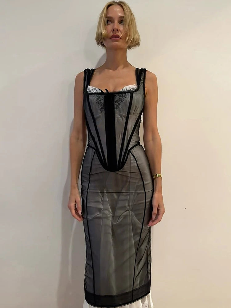 Double-Decker Lace Dress