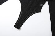 Panelled Mesh Bodysuit