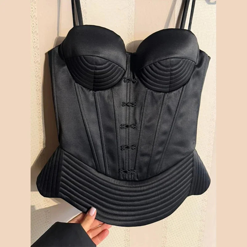 Tux Style Corset