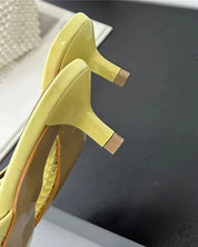 Carrie Pointed Mesh Slip On Mules